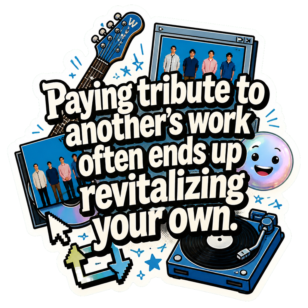 Paying tribute to another's work often ends up revitalizing your own.