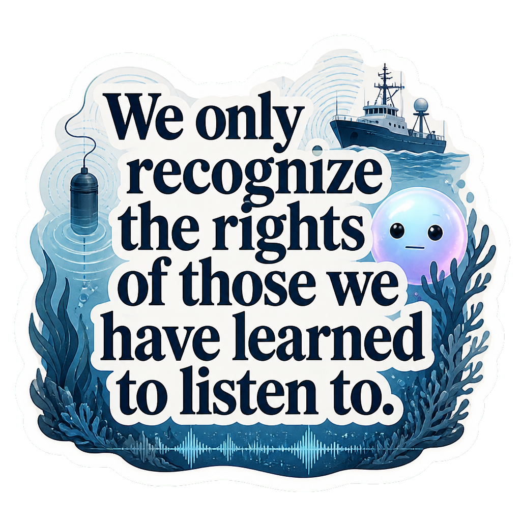 We only recognize the rights of those we have learned to listen to.