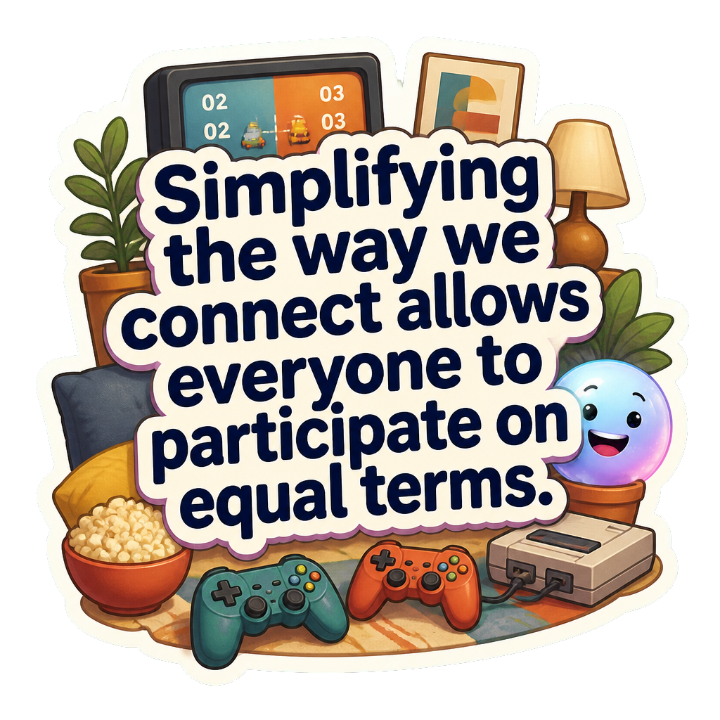 Simplifying the way we connect allows everyone to participate on equal terms.