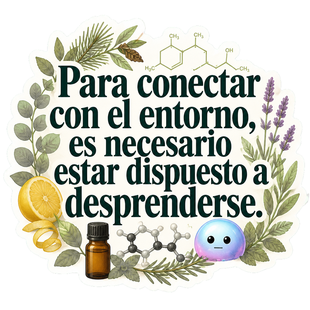 Para conectar con el entorno, es necesario estar dispuesto a desprenderse.