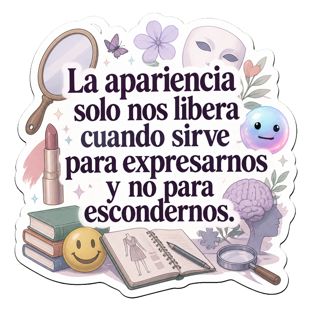 La apariencia solo nos libera cuando sirve para expresarnos y no para escondernos.