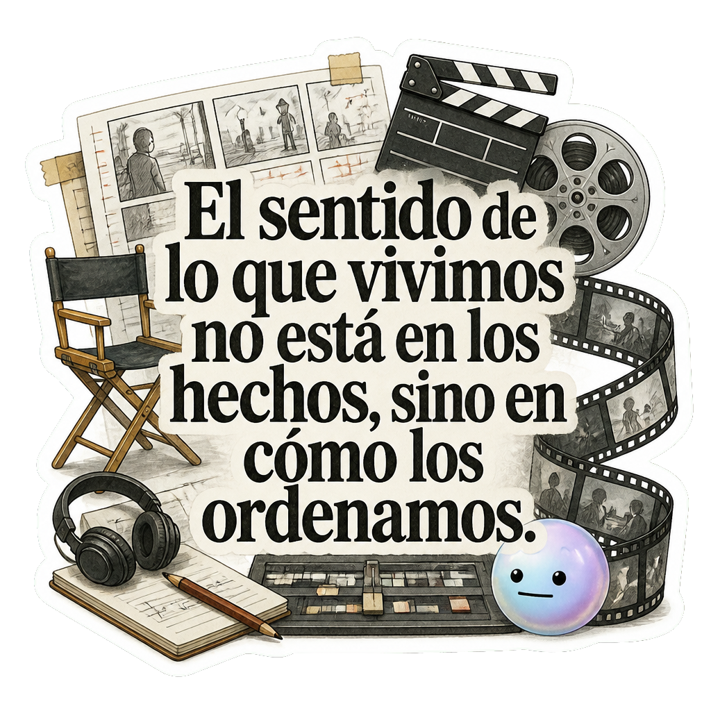 El sentido de lo que vivimos no está en los hechos, sino en cómo los ordenamos.