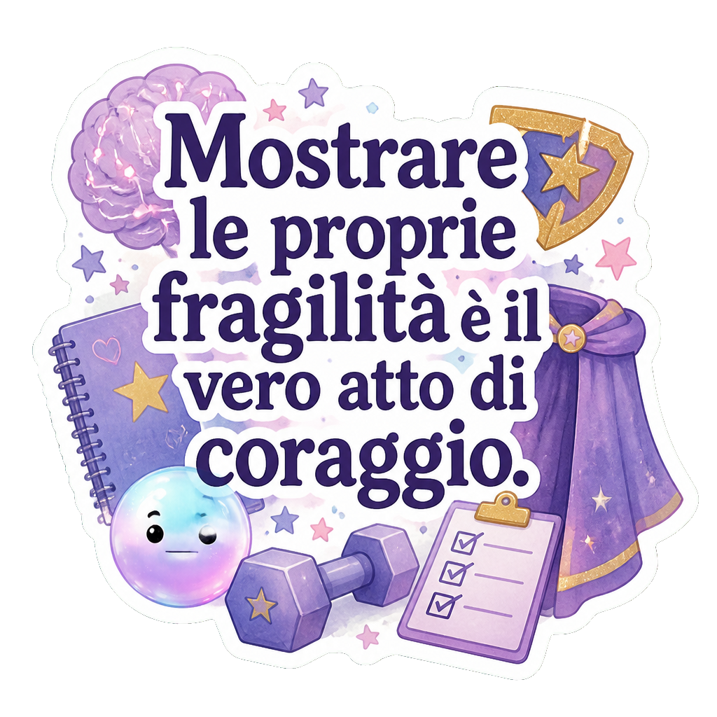 Mostrare le proprie fragilità è il vero atto di coraggio.