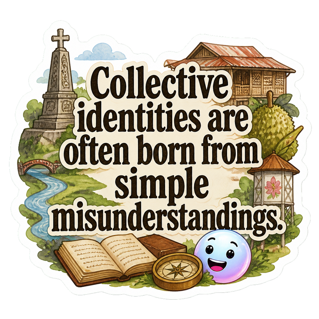 Collective identities are often born from simple misunderstandings.
