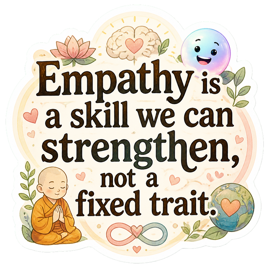 Empathy is a skill we can strengthen, not a fixed trait.