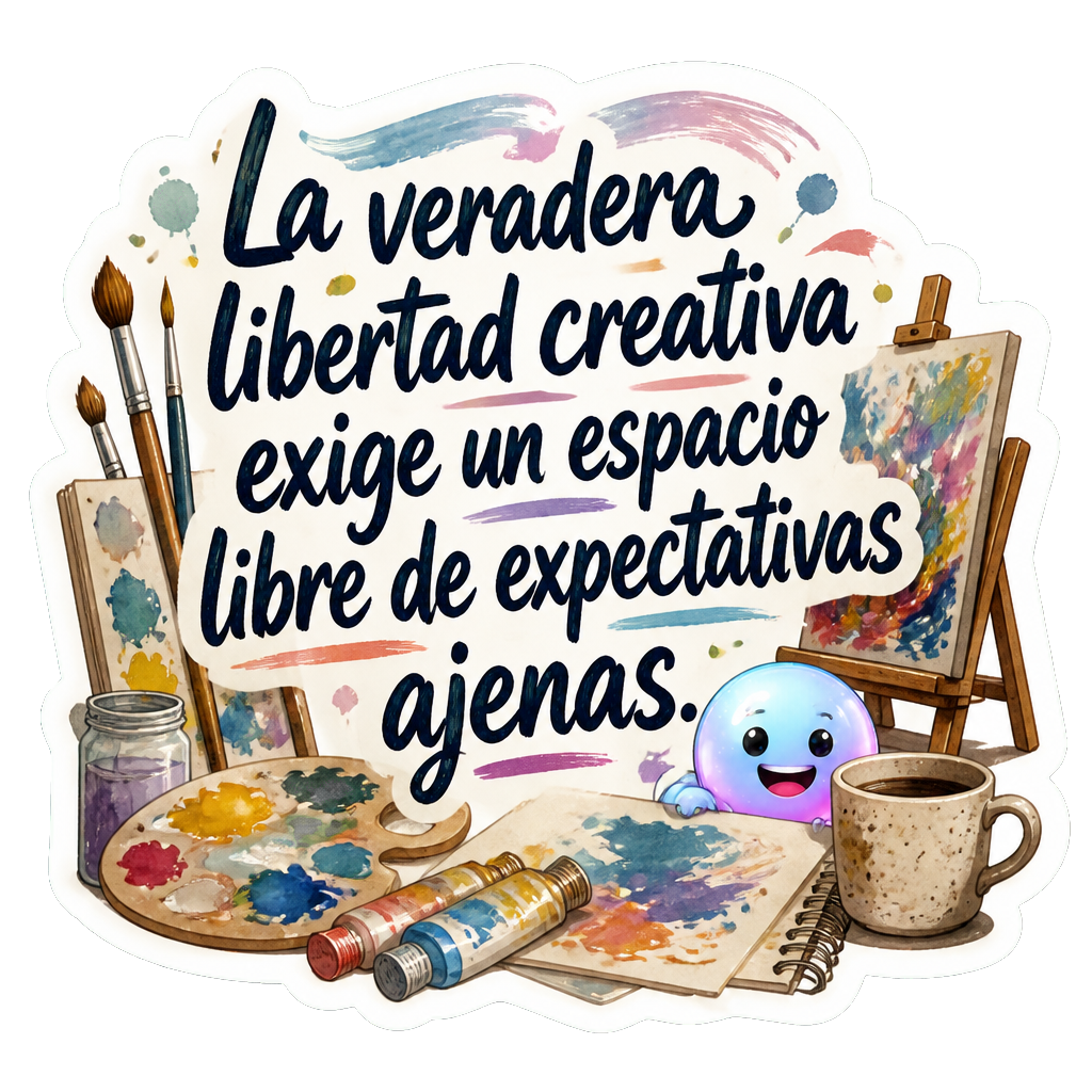 La verdadera libertad creativa exige un espacio libre de expectativas ajenas.