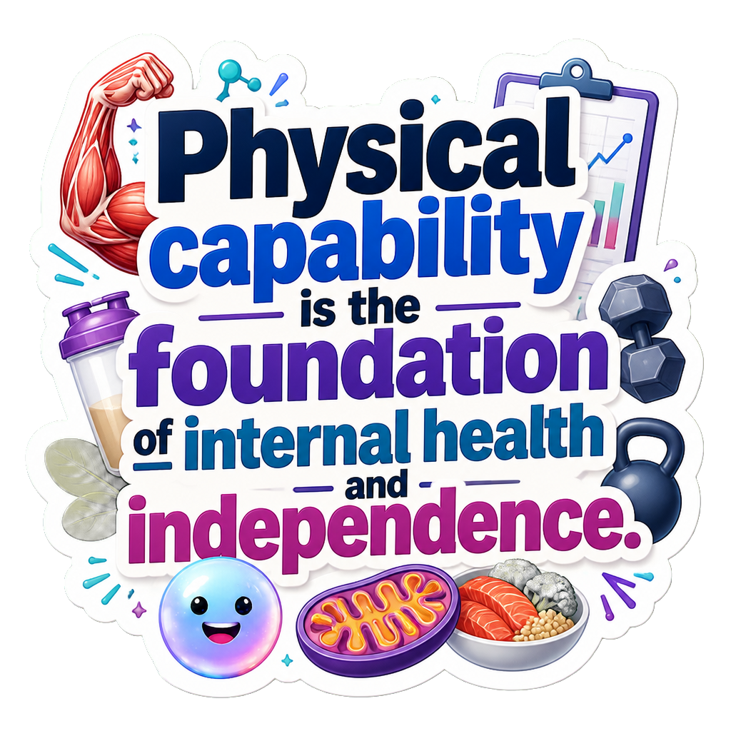 Physical capability is the foundation of internal health and independence.
