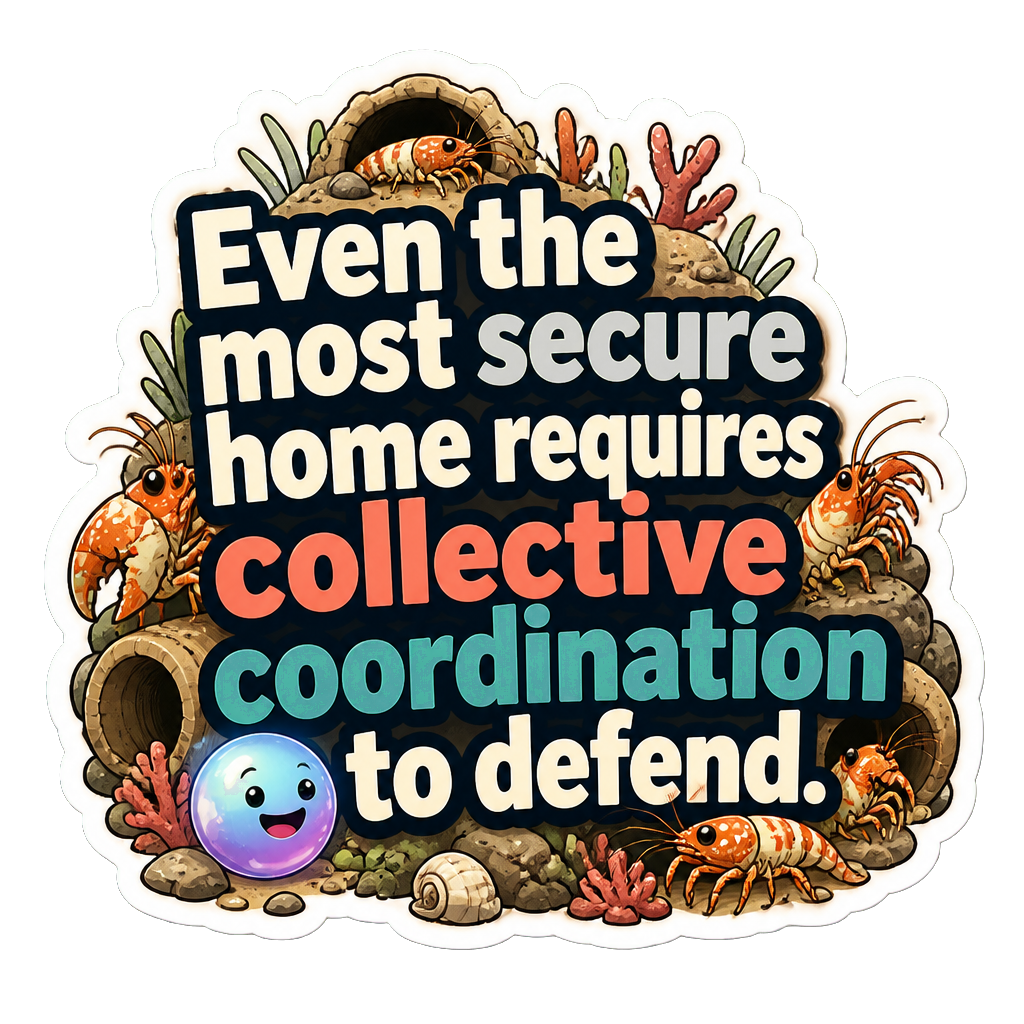Even the most secure home requires collective coordination to defend.