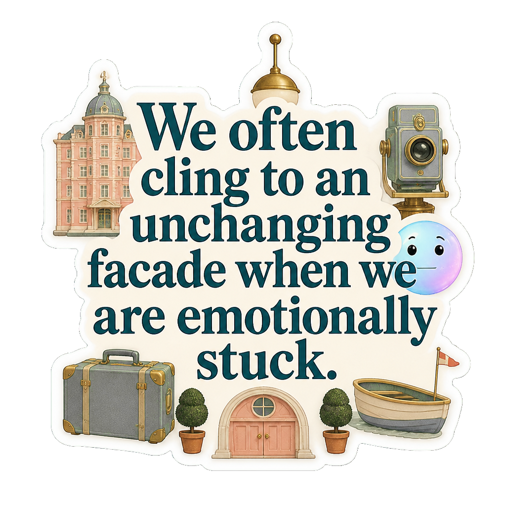 We often cling to an unchanging facade when we are emotionally stuck.