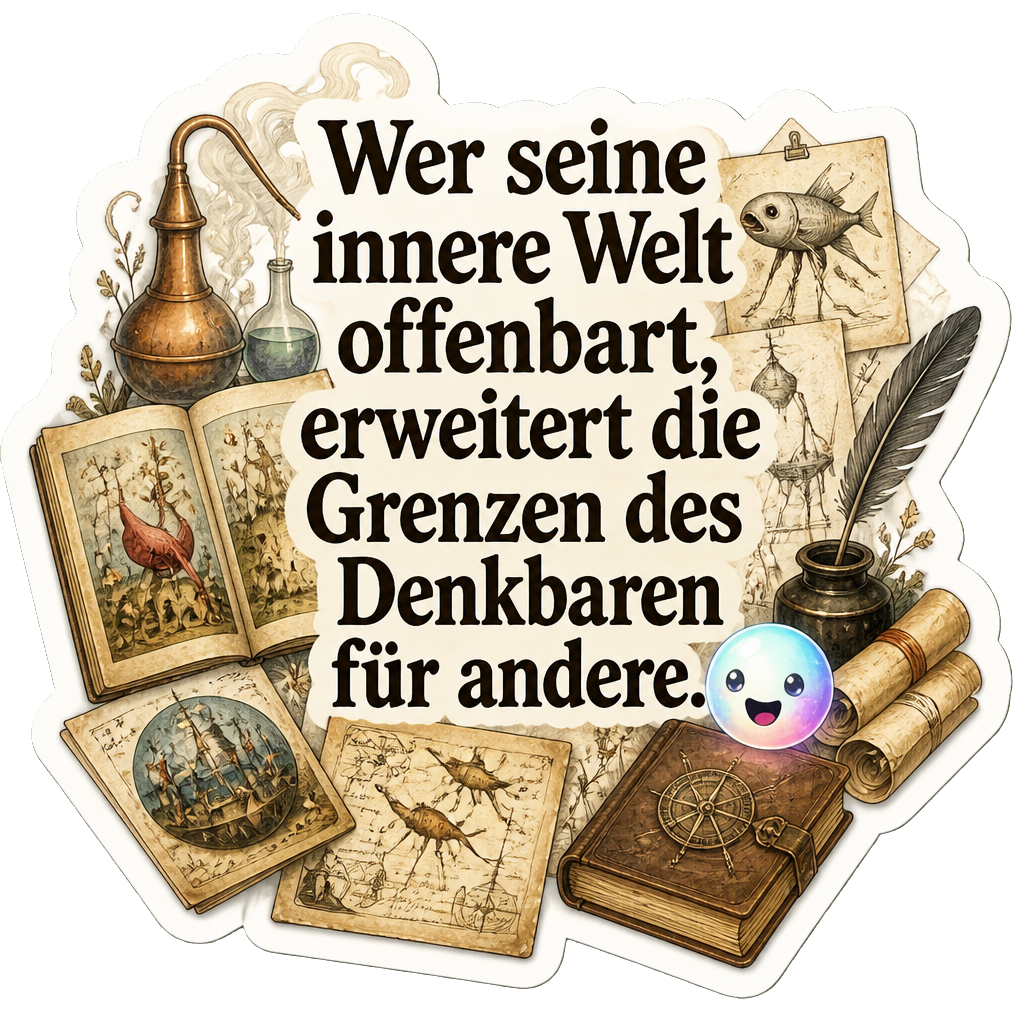 Wer seine innere Welt offenbart, erweitert die Grenzen des Denkbaren für andere.