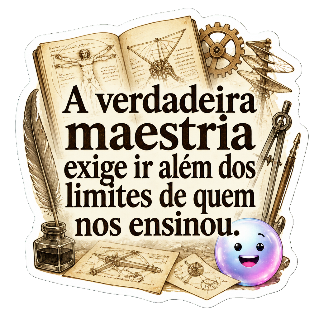 A verdadeira maestria exige ir além dos limites de quem nos ensinou.