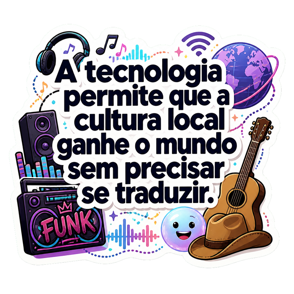 A tecnologia permite que a cultura local ganhe o mundo sem precisar se traduzir.