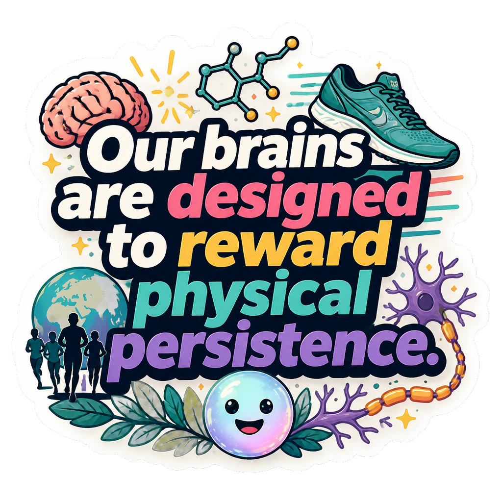 Our brains are designed to reward physical persistence.