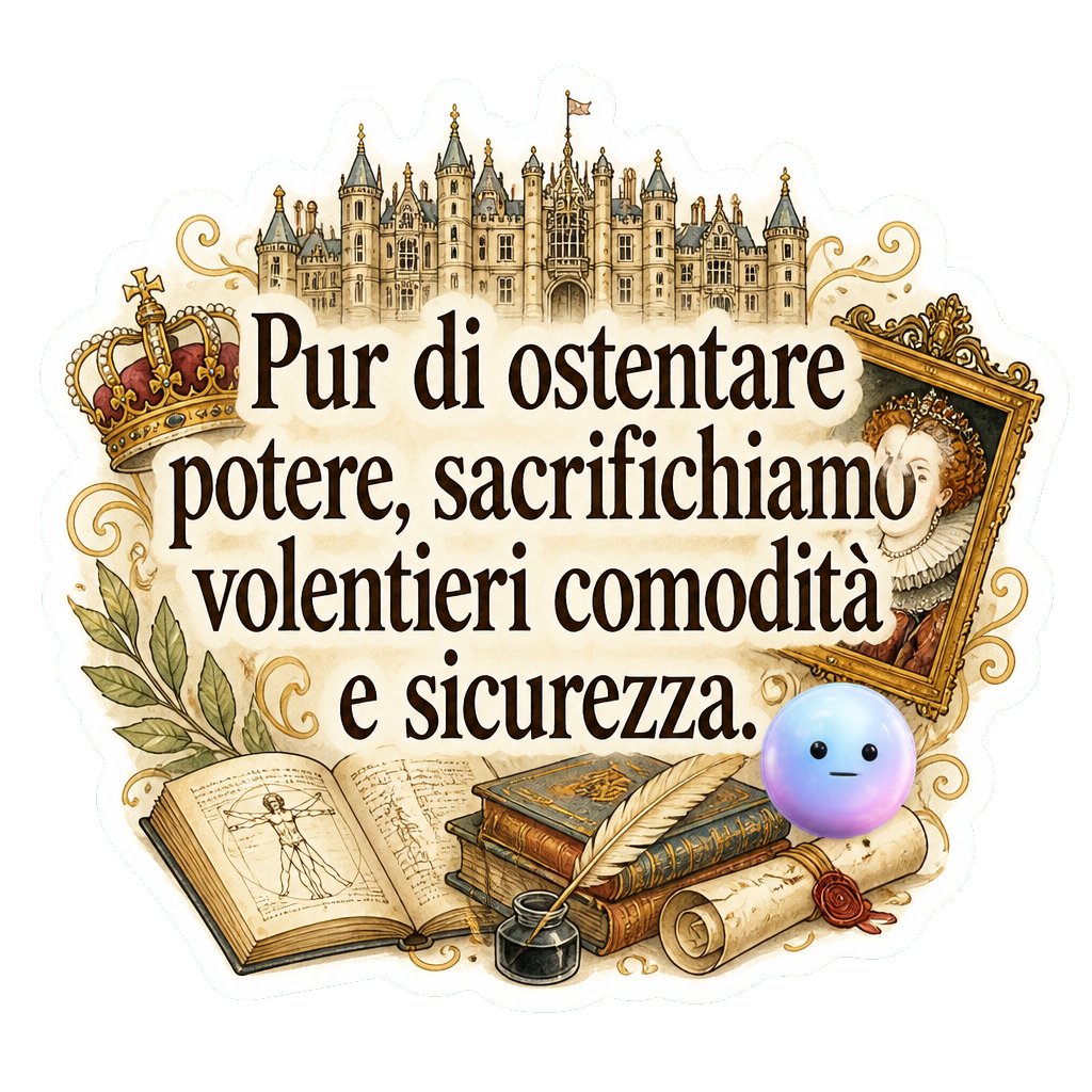 Pur di ostentare potere, sacrifichiamo volentieri comodità e sicurezza.