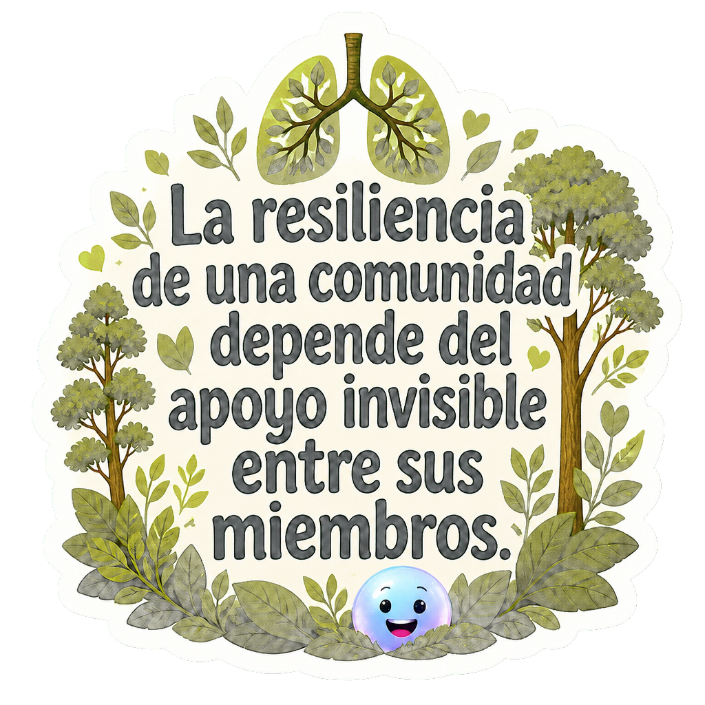 La resiliencia de una comunidad depende del apoyo invisible entre sus miembros.