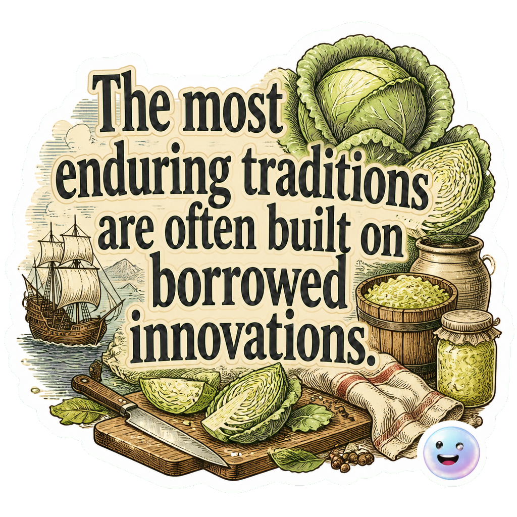 The most enduring traditions are often built on borrowed innovations.