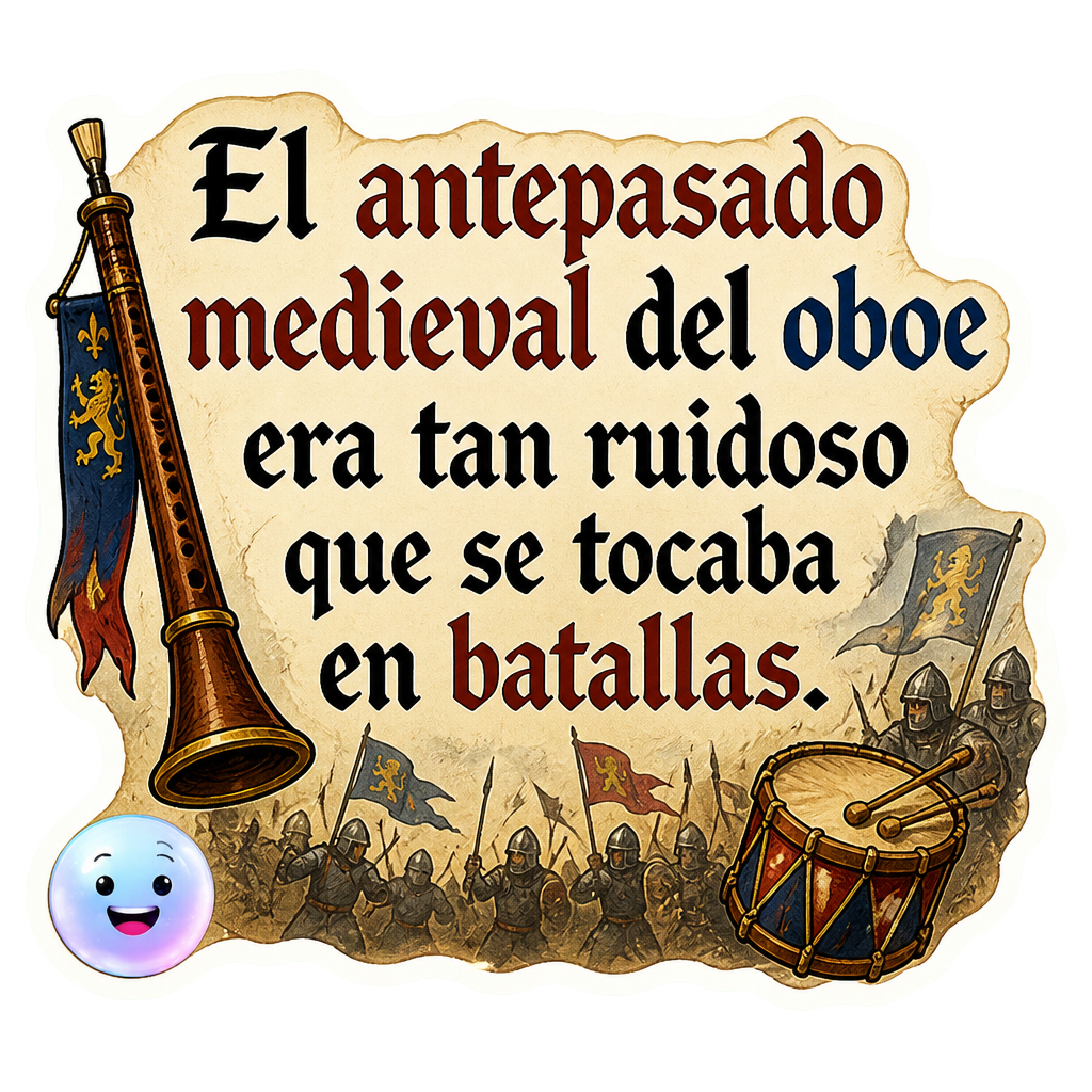El antepasado medieval del oboe era tan ruidoso que se tocaba en batallas.