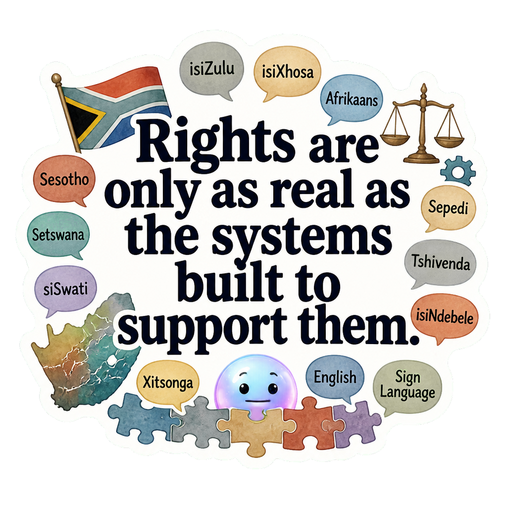 Rights are only as real as the systems built to support them.