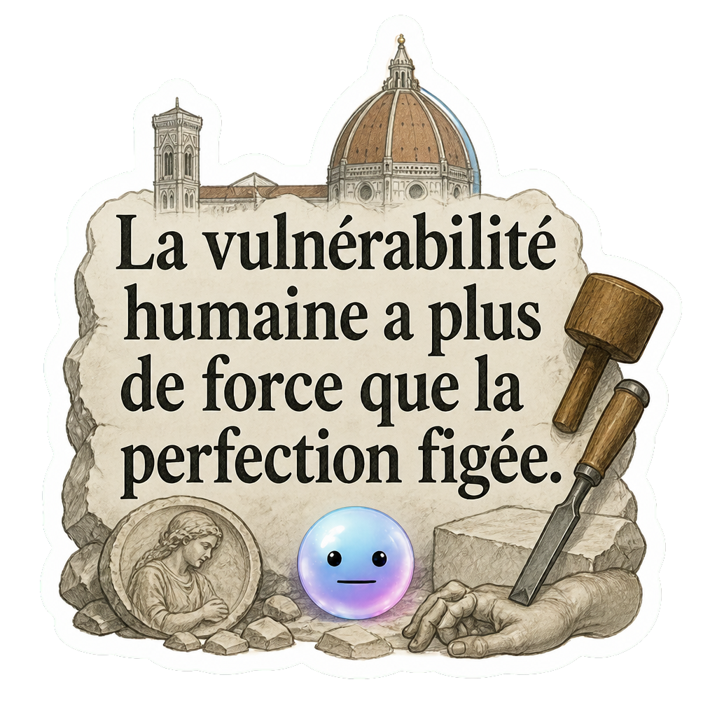 La vulnérabilité humaine a plus de force que la perfection figée.