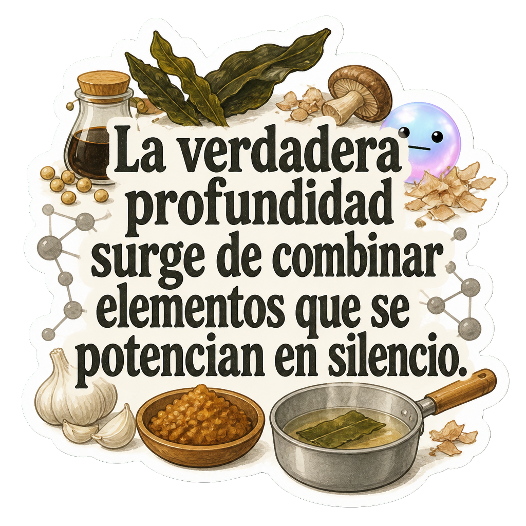 La verdadera profundidad surge de combinar elementos que se potencian en silencio.