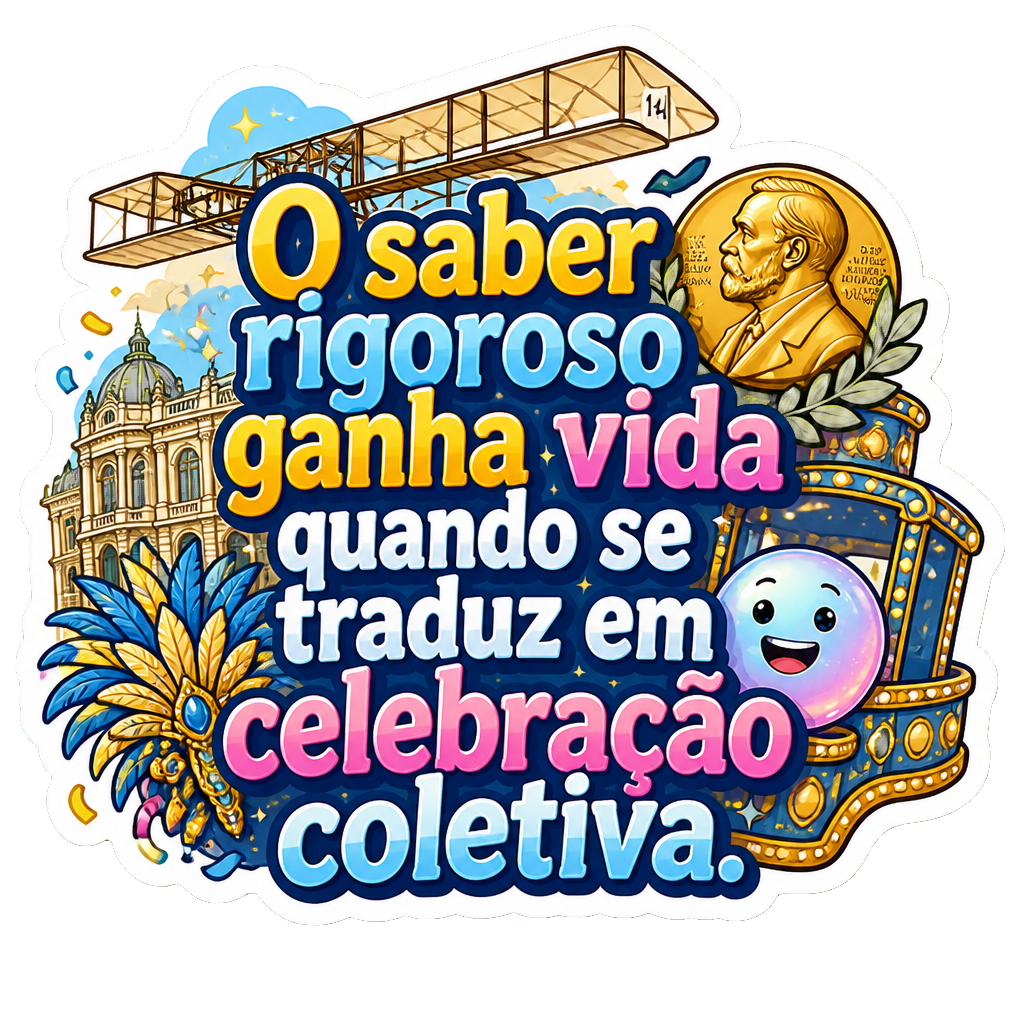 O saber rigoroso ganha vida quando se traduz em celebração coletiva.