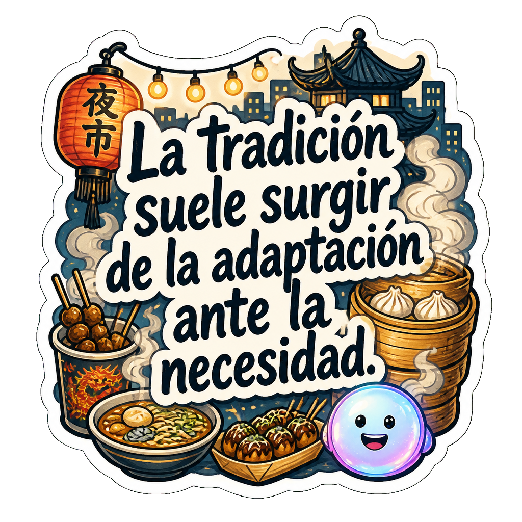 La tradición suele surgir de la adaptación ante la necesidad.