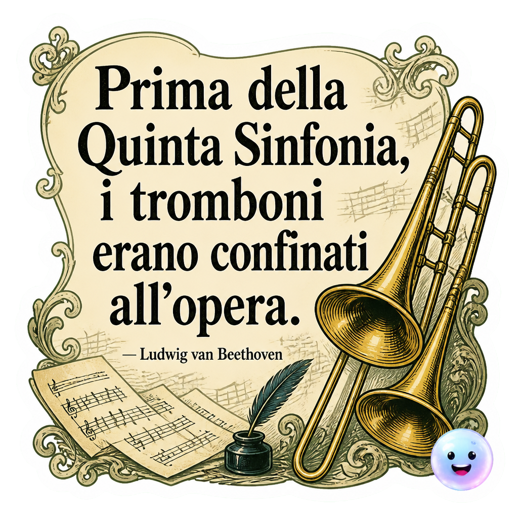 Prima della Quinta Sinfonia, i tromboni erano confinati all'opera.