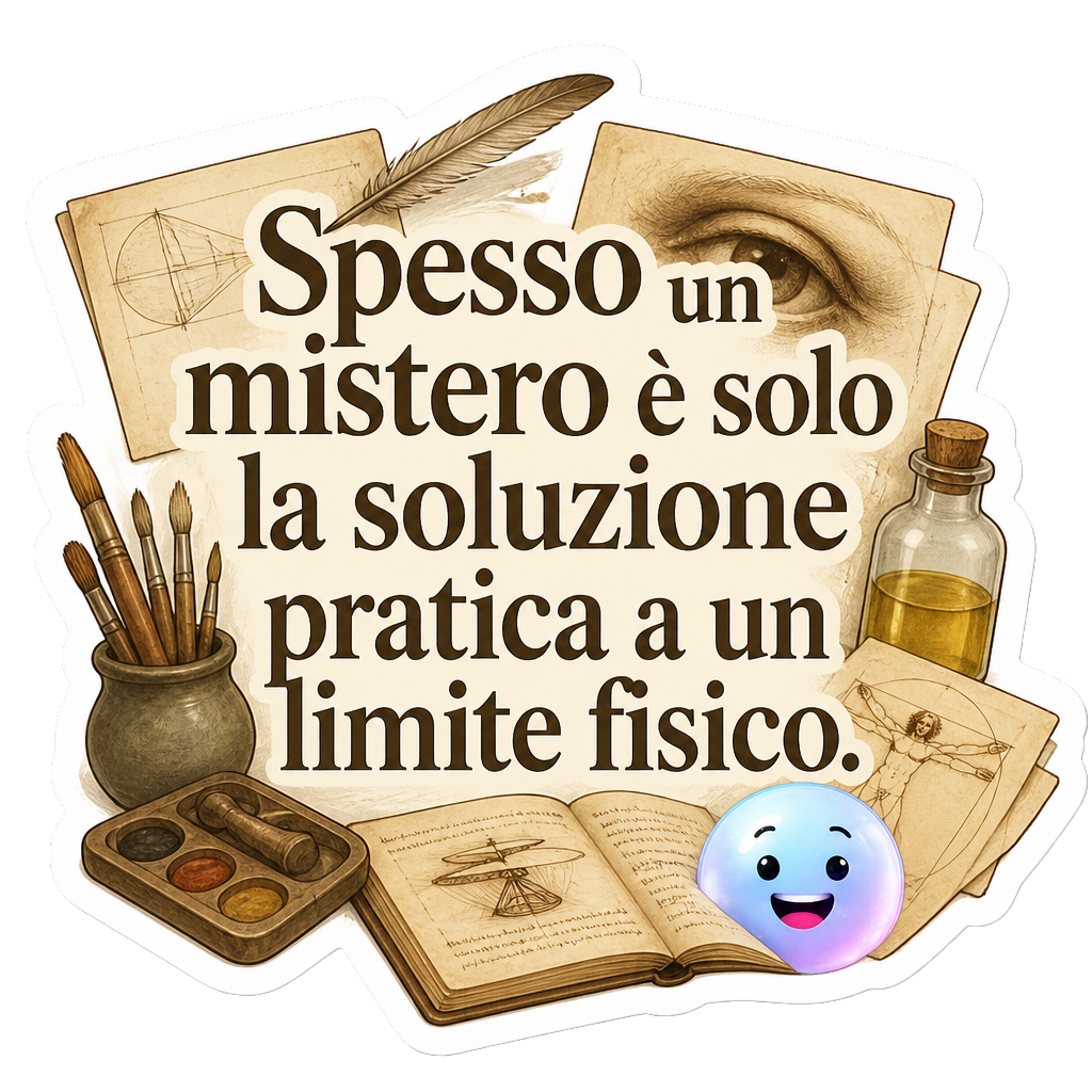 Spesso un mistero è solo la soluzione pratica a un limite fisico.