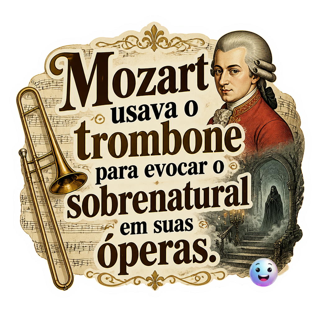 Mozart usava o trombone para evocar o sobrenatural em suas óperas.