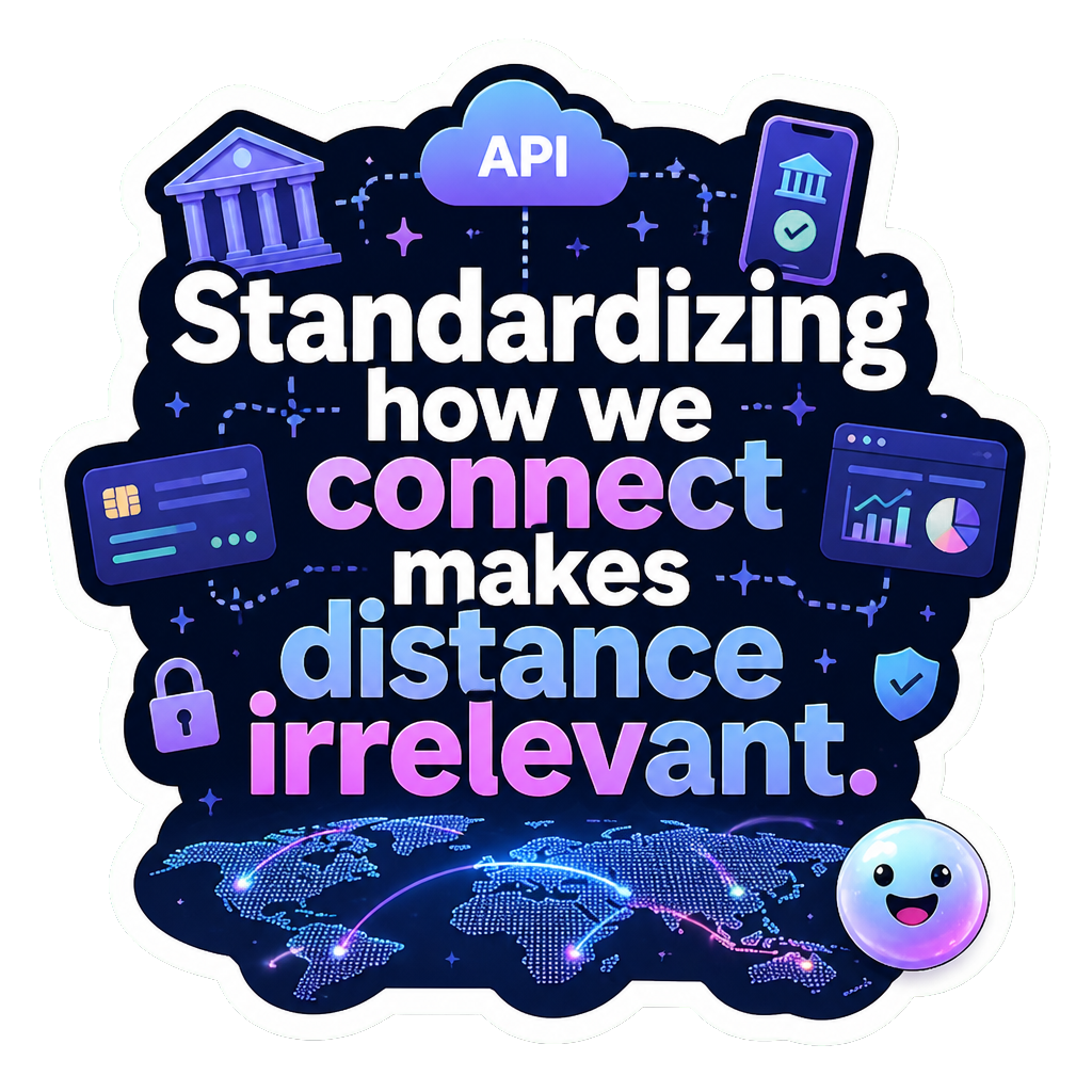 Standardizing how we connect makes distance irrelevant.