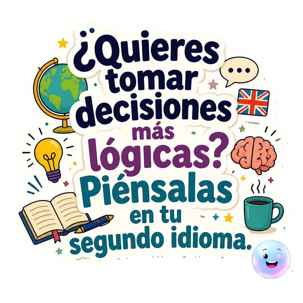 ¿Quieres tomar decisiones más lógicas? Piénsalas en tu segundo idioma.