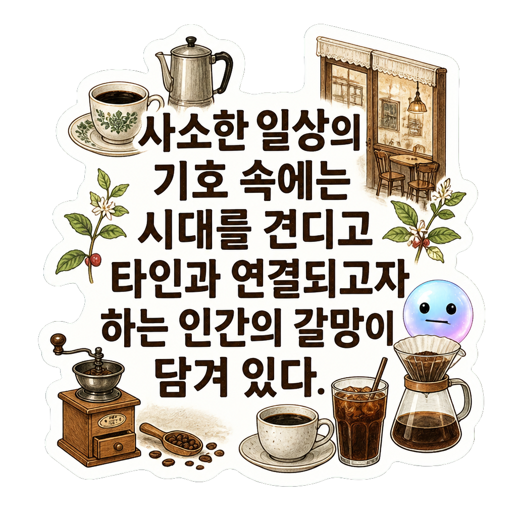 사소한 일상의 기호 속에는 시대를 견디고 타인과 연결되고자 하는 인간의 갈망이 담겨 있다.
