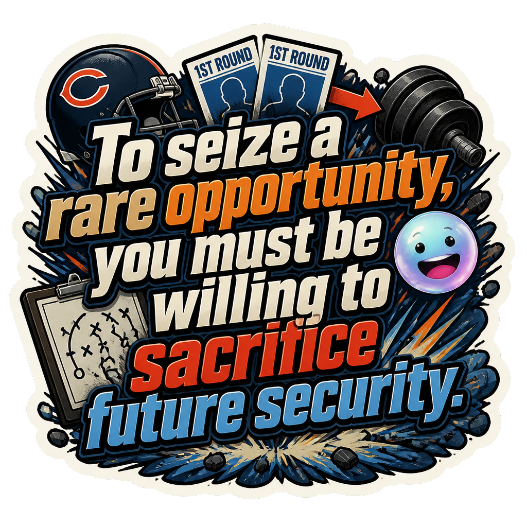 To seize a rare opportunity, you must be willing to sacrifice future security.