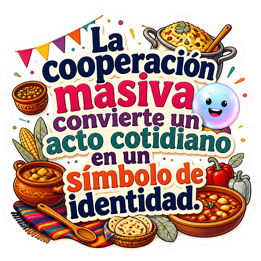 La cooperación masiva convierte un acto cotidiano en un símbolo de identidad.