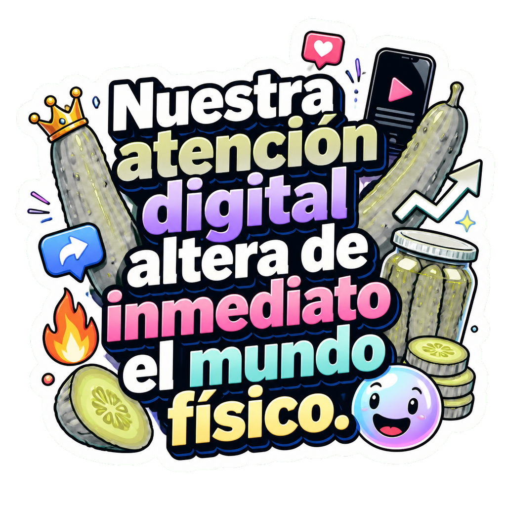 Nuestra atención digital altera de inmediato el mundo físico.