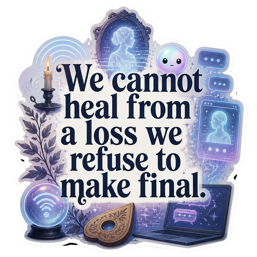 We cannot heal from a loss we refuse to make final.