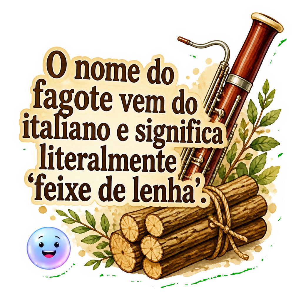 O nome do fagote vem do italiano e significa literalmente 'feixe de lenha'.