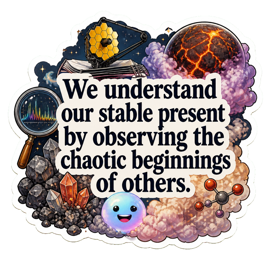We understand our stable present by observing the chaotic beginnings of others.