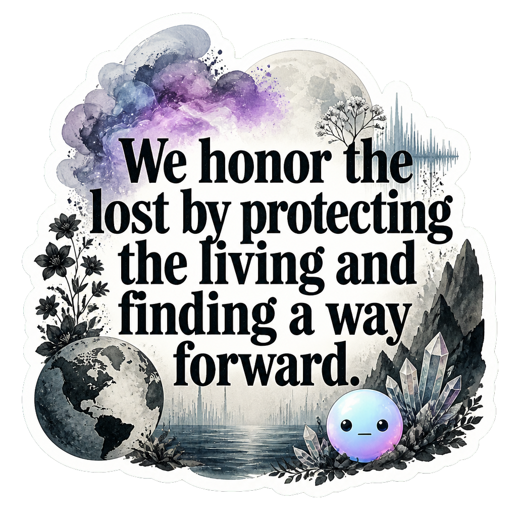 We honor the lost by protecting the living and finding a way forward.