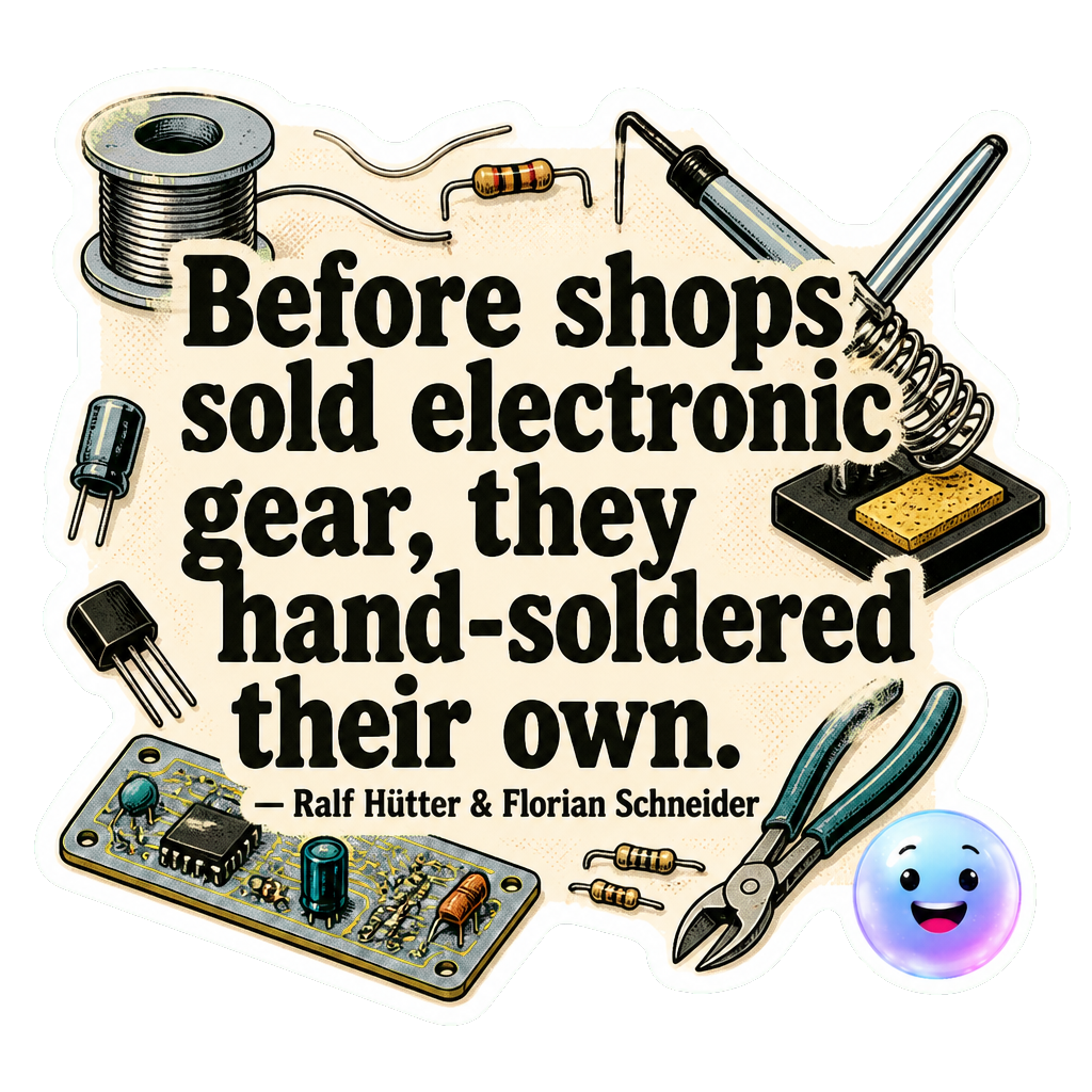 Before shops sold electronic gear, they hand-soldered their own.