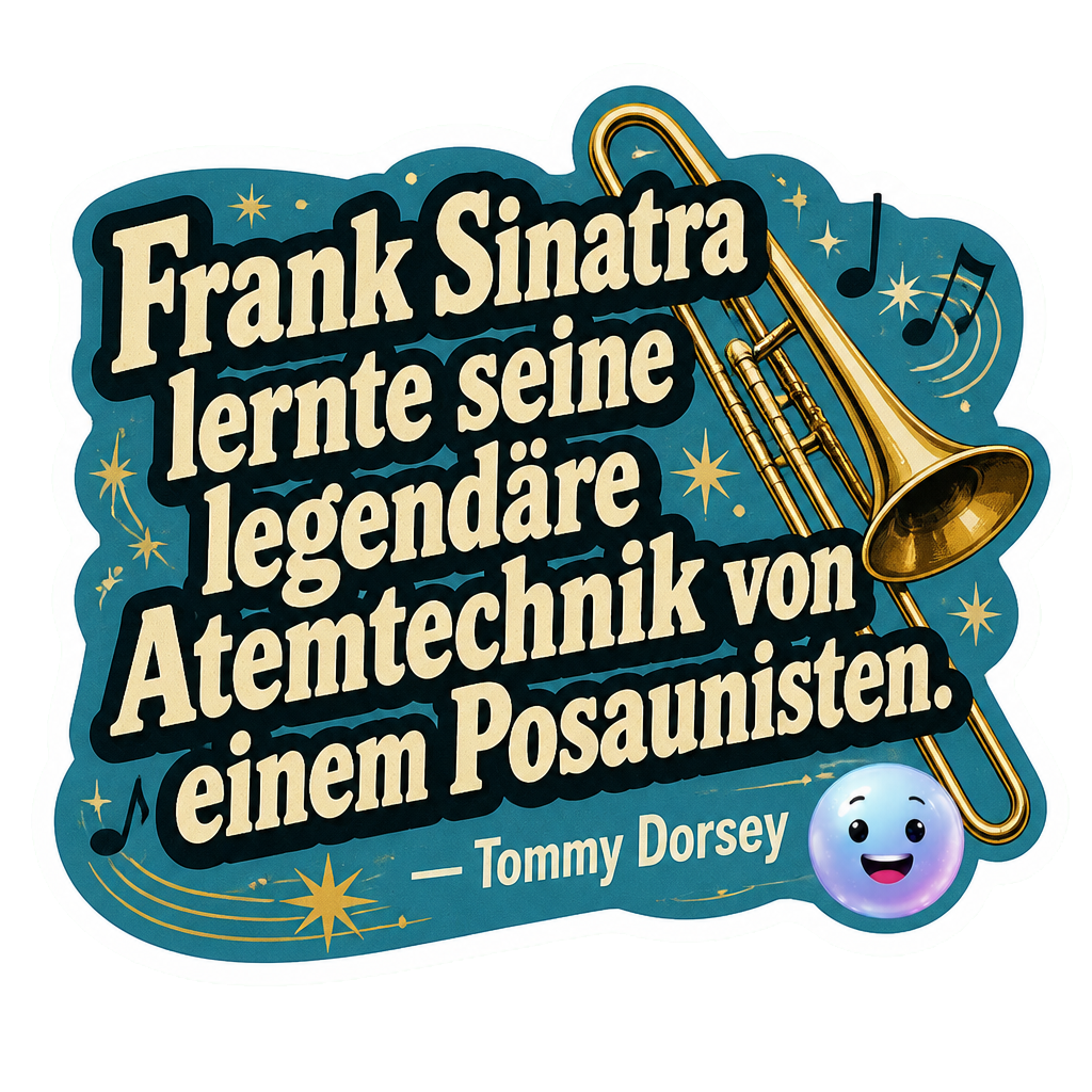 Frank Sinatra lernte seine legendäre Atemtechnik von einem Posaunisten.