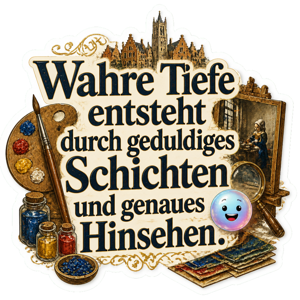 Wahre Tiefe entsteht durch geduldiges Schichten und genaues Hinsehen.