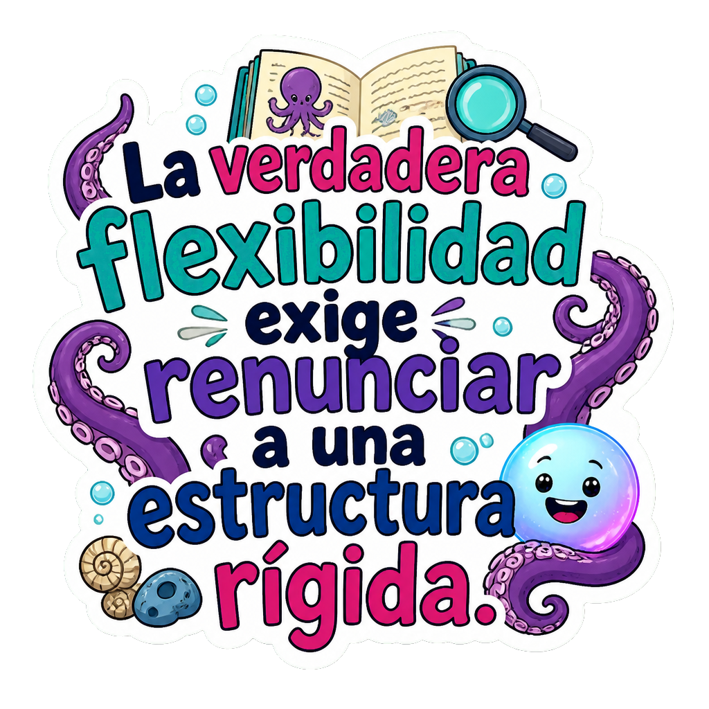 La verdadera flexibilidad exige renunciar a una estructura rígida.
