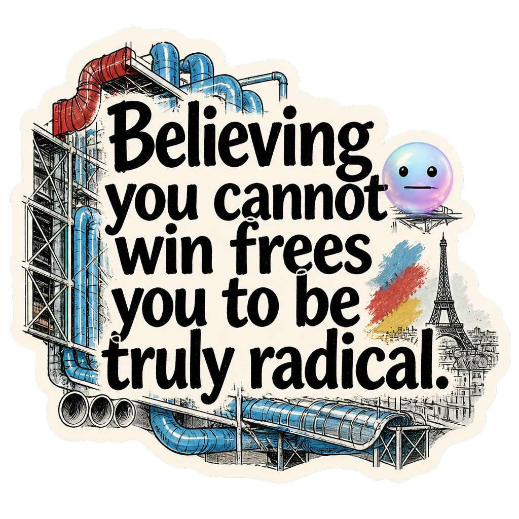 Believing you cannot win frees you to be truly radical.