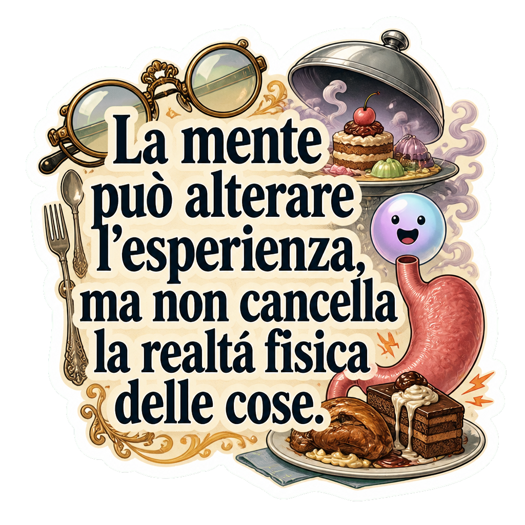La mente può alterare l'esperienza, ma non cancella la realtà fisica delle cose.