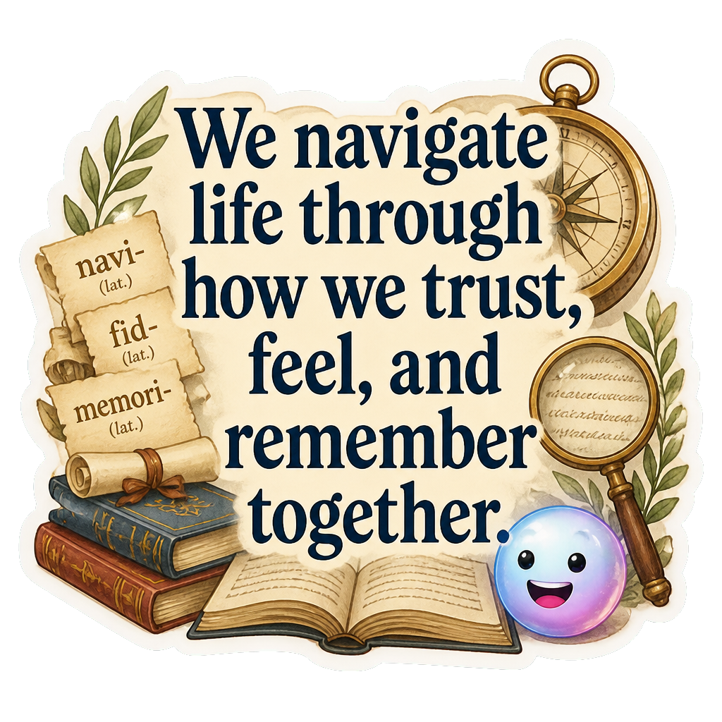 We navigate life through how we trust, feel, and remember together.
