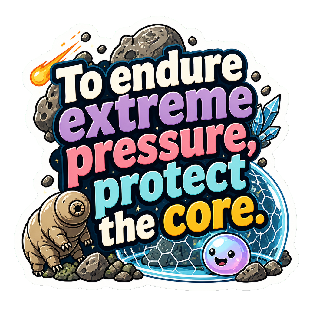 To endure extreme pressure, protect the core.