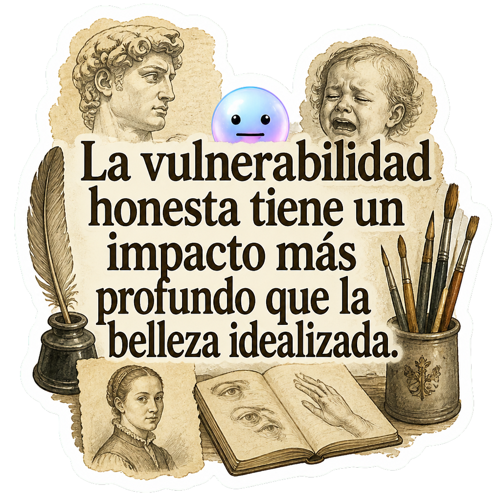 La vulnerabilidad honesta tiene un impacto más profundo que la belleza idealizada.