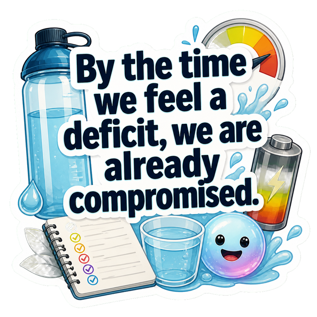 By the time we feel a deficit, we are already compromised.