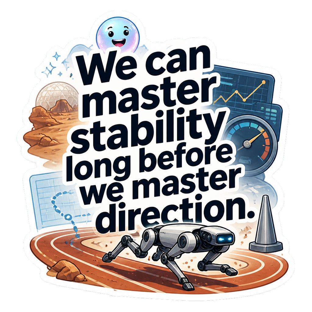 We can master stability long before we master direction.